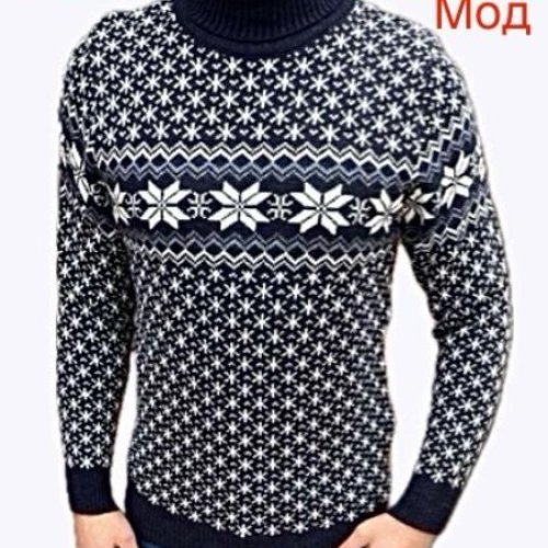 Свитер Надийка (M-2XL) ND438-0580 black (зима) Надийка ND438-0580 black
