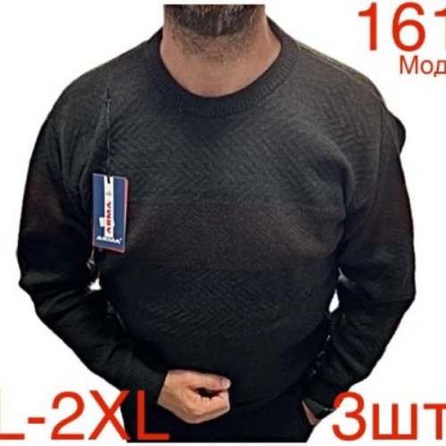 Свитер Надийка (L-2XL) ND462-161 black (зима) Надийка ND462-161 black
