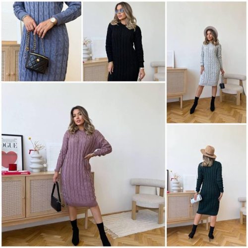 Платье Sevim (46-60) SV1114 mix (зима) Sevim SV1114 mix