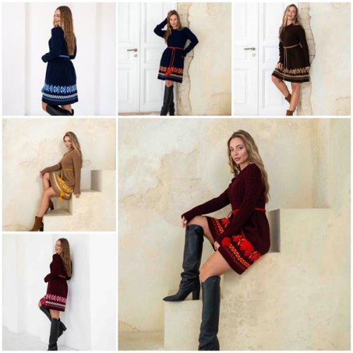 Платье Sevim (44-52) SV1117 mix (зима) Sevim SV1117 mix