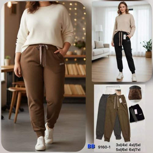 Штаны Hoan (3XL-7XL) 9160-1 mix (зима) Hoan 9160-1 mix