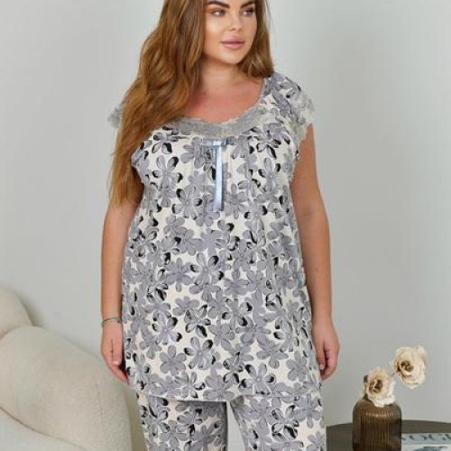 Пижама Brilliant (5XL-9XL) B330-1 grey (зима) Brilliant B330-1 grey