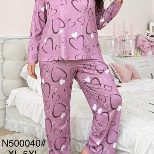 Пижама Brilliant (XL-5XL) B500040 pink (деми) Brilliant B500040 pink