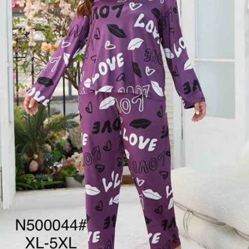 Пижама Brilliant (XL-5XL) B500044 purple (деми) Brilliant B500044 purple