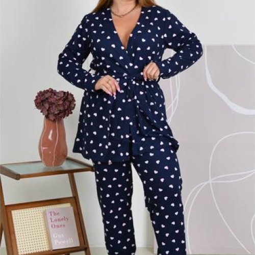 Пижама Brilliant (M-3XL) B70016-1 navy (зима) Brilliant B70016-1 navy