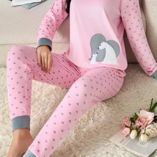 Пижама Brilliant (50-58) B70141 pink (зима) Brilliant B70141 pink