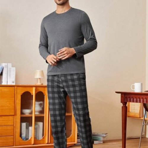 Пижама Brilliant (M-3XL) B70331 grey (деми) Brilliant B70331 grey