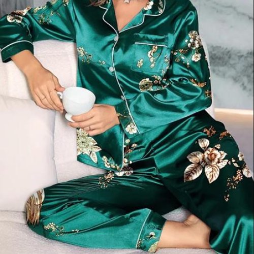 Пижама Brilliant (M-3XL) B70453 green (деми) Brilliant B70453 green