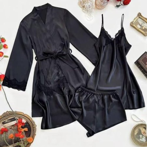 Пижама Brilliant (M-3XL) B70459 black (лето) Brilliant B70459 black
