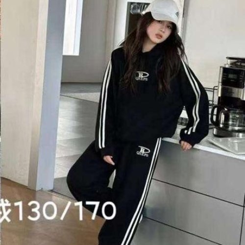 Костюм спорт Delfinka (130-170) 5022 black (зима) Delfinka 5022 black