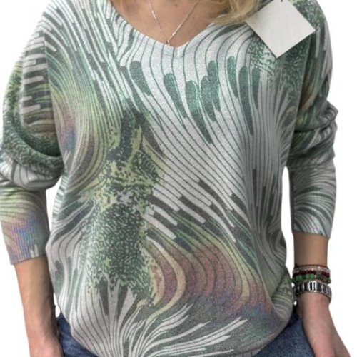 Свитер LeVisha (46-52) 25241 l.grey-green (деми) LeVisha 25241 l.grey-green