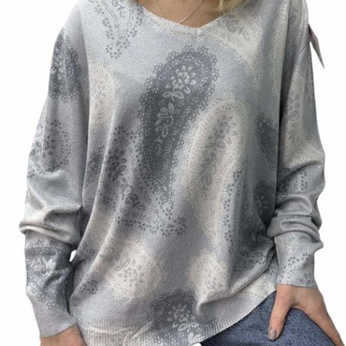 Свитер Elena&Vika (46-52) 25240 grey (деми) Elena&Vika 25240 grey