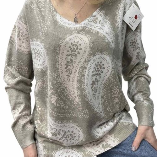 Свитер Elena&Vika (46-52) 25240 khaki (деми) Elena&Vika 25240 khaki