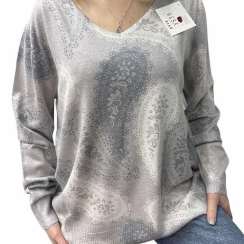 Свитер Elena&Vika (46-52) 25240 l.grey (деми) Elena&Vika 25240 l.grey