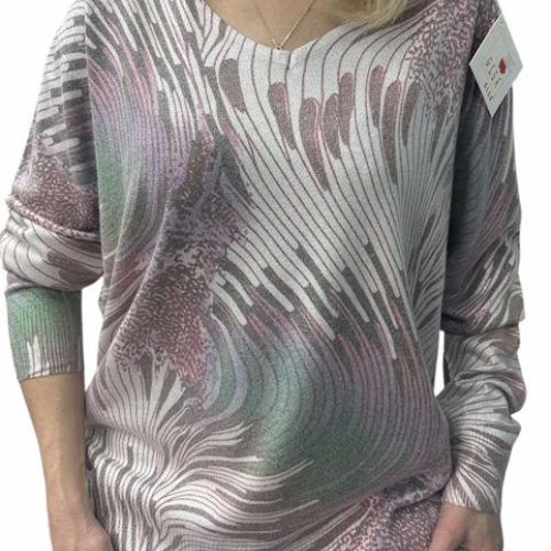 Свитер Elena&Vika (46-50) 25241 powder (деми) Elena&Vika 25241 powder