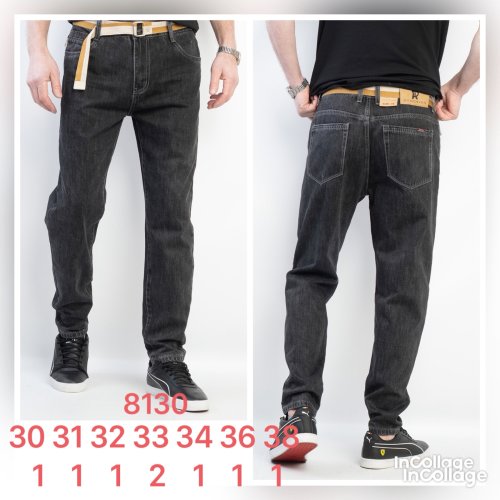 Джинсы God Baron (30-38) 8130-1 black (деми) God Baron 8130-1 black