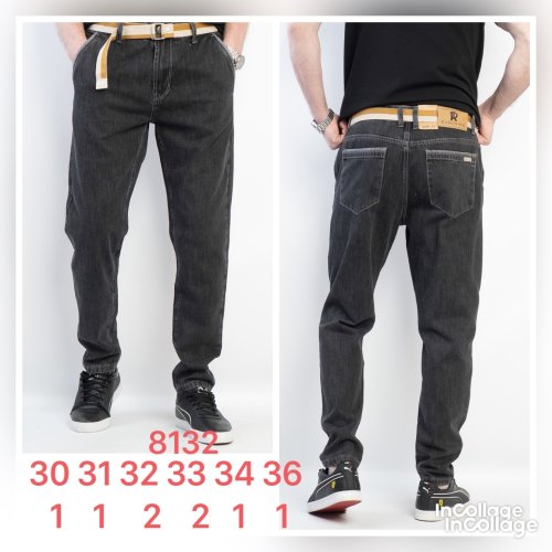 Джинсы God Baron (30-36) 8132 black (деми) God Baron 8132 black