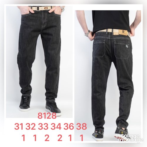 Джинсы God Baron (31-38) 8128 black (деми) God Baron 8128 black