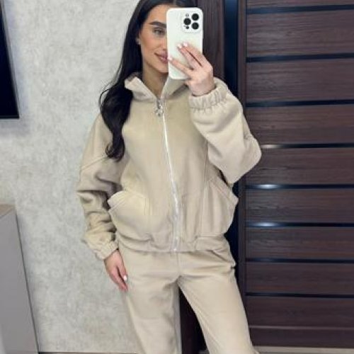 Костюм спорт Valentina (42-50) 088 beige (зима) Valentina 088 beige