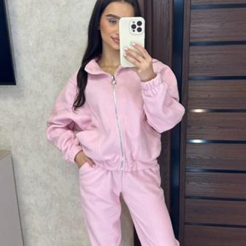 Костюм спорт Valentina (42-50) 088 pink (зима) Valentina 088 pink