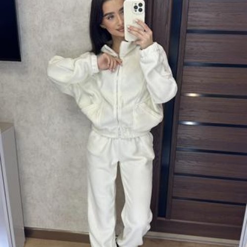 Костюм спорт Valentina (42-50) 088 white (зима) Valentina 088 white