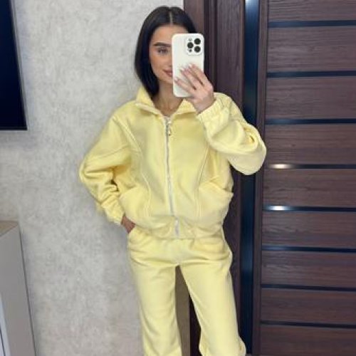 Костюм спорт Valentina (42-50) 088 yellow (зима) Valentina 088 yellow