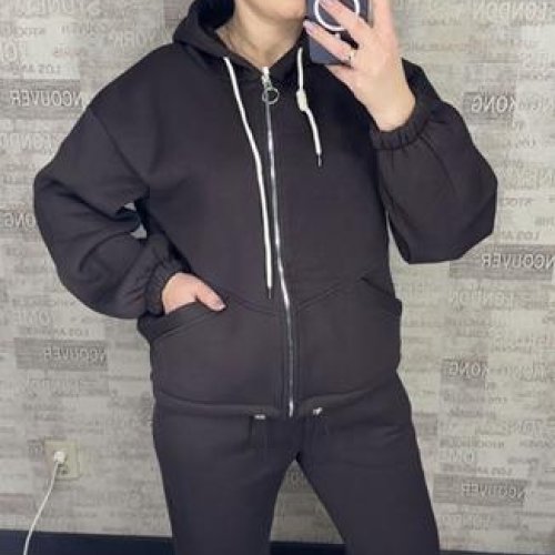 Костюм спорт Valentina (48-56) 091 d.brown (зима) Valentina 091 d.brown