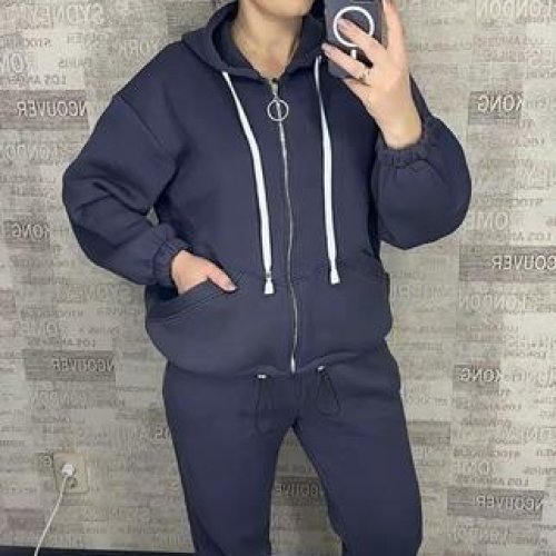 Костюм спорт Valentina (48-56) 091 navy (зима) Valentina 091 navy