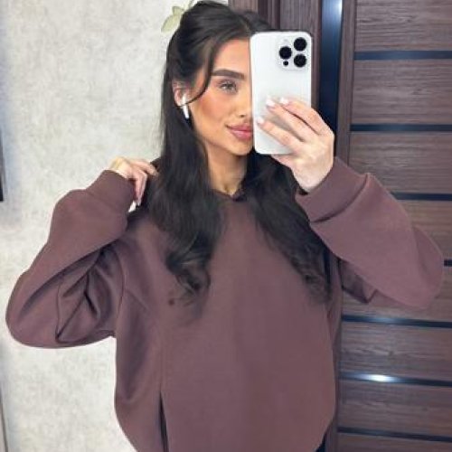 Худи Valentina (42-48) 2 brown (зима) Valentina 2 brown