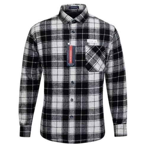 Рубашка Verton (XL-5XL) W2567 black (зима) Verton W2567 black