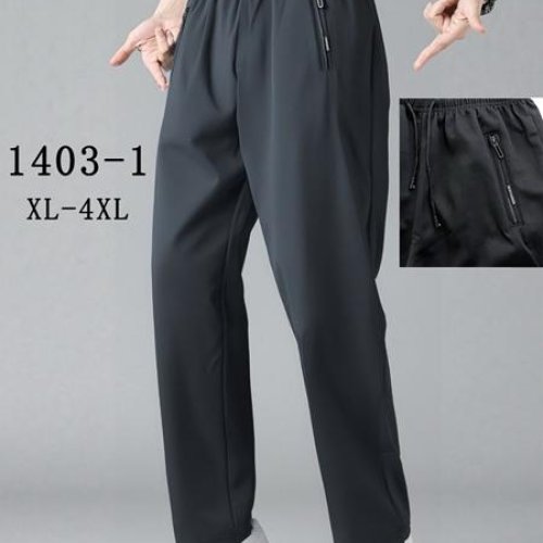 Штаны спорт Kenalin (XL-4XL) 1403-1 grey (деми) Kenalin 1403-1 grey