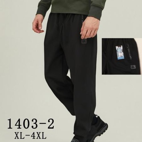 Штаны спорт Kenalin (XL-4XL) 1403-2 black (деми) Kenalin 1403-2 black