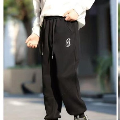 Штаны спорт Delfinka (116-140) 88180 black (зима) Delfinka 88180 black