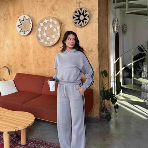 Костюм спорт Karon (S-L) 5845 grey (зима) Karon 5845 grey