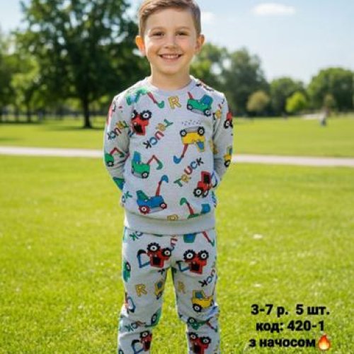 Костюм спорт AMZ (3-7) M420-1-1 grey (зима) AMZ M420-1-1 grey