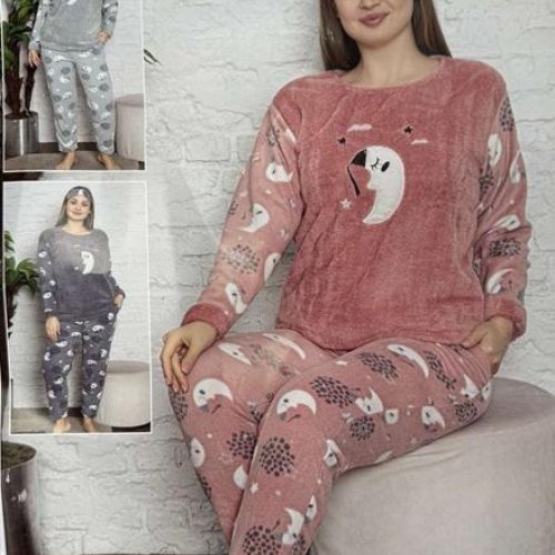 Пижама Estima (XL-4XL) 02160 grey (зима) Estima 02160 grey