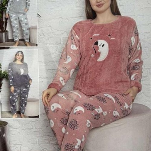 Пижама Estima (XL-4XL) 02160 l.grey (зима) Estima 02160 l.grey