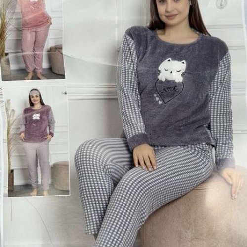 Пижама Estima (XL-4XL) 02180 violet (зима) Estima 02180 violet