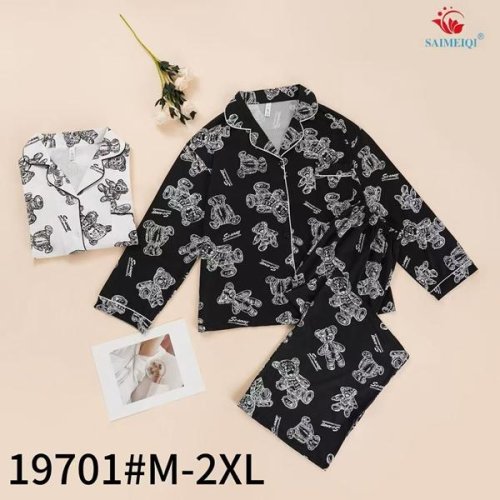 Пижама Estima (M-2XL) 19701 black (деми) Estima 19701 black