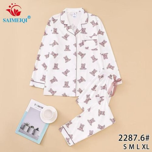 Пижама Estima (S-XL) 2287-6 white (деми) Estima 2287-6 white