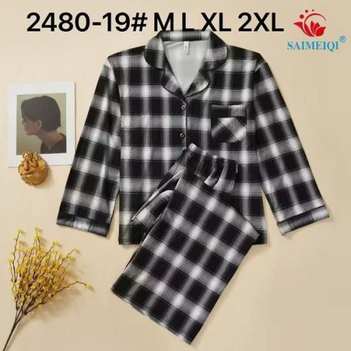 Пижама Estima (M-2XL) 2480-19 black (деми) Estima 2480-19 black