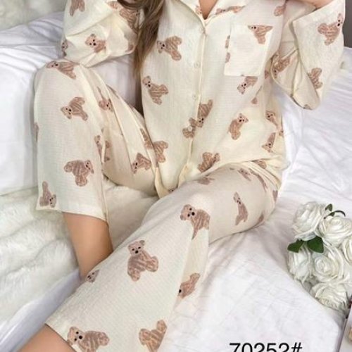 Пижама Estima (M-3XL) 70252 beige (деми) Estima 70252 beige