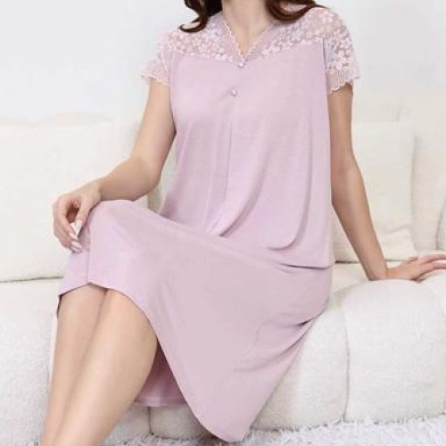 Ночнушка Estima (M-3XL) 70390 powder (лето) Estima 70390 powder