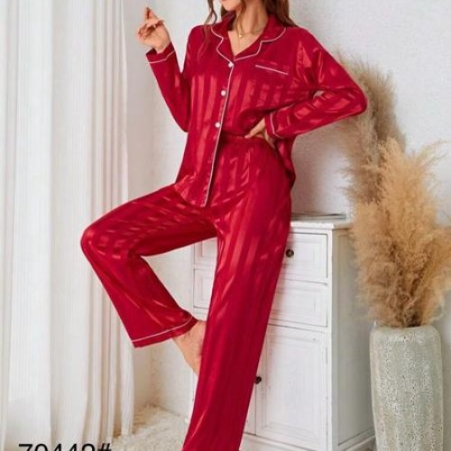 Пижама Estima (M-3XL) 70442 red (деми) Estima 70442 red