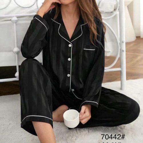 Пижама Estima (M-3XL) 70472 black (деми) Estima 70472 black