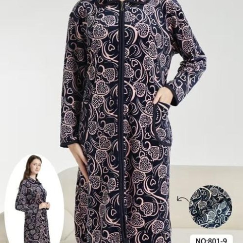 Халат Estima (58-66) 801-9 black (деми) Estima 801-9 black