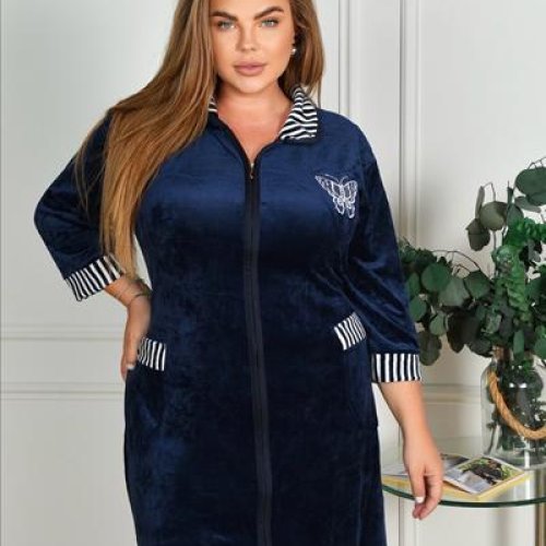 Халат Estima (58-66) 80C navy (деми) Estima 80C navy