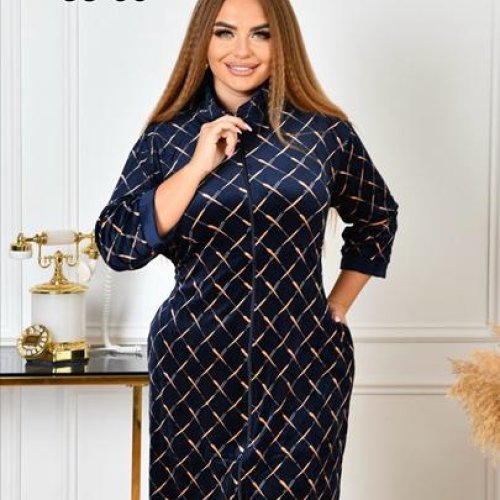 Халат Estima (58-66) 901-23 navy (деми) Estima 901-23 navy