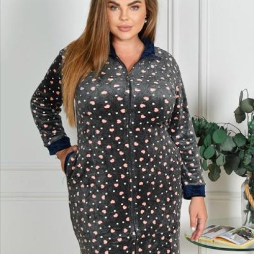 Халат Estima (50-58) 901-W9 grey (деми) Estima 901-W9 grey