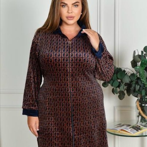 Халат Estima (62-70) A901-W5 brown (деми) Estima A901-W5 brown